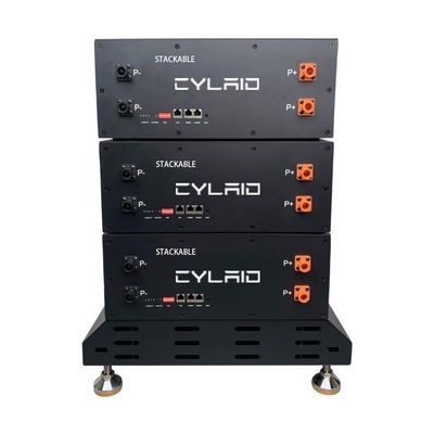 بسته باتری خورشیدی لیتیوم آهن 5KW 51.2V 100Ah برای ولتاژ اسمی انرژی خورشیدی
